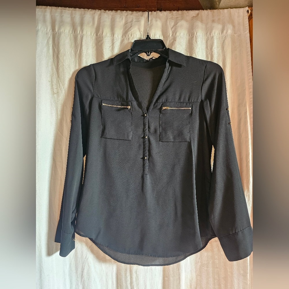 Elegant Black Women's Top